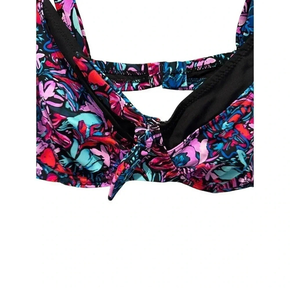 Swimsuits for All Women's Multicolor Captain Underwire Bikini Top Size 16 - Picture 4 of 6